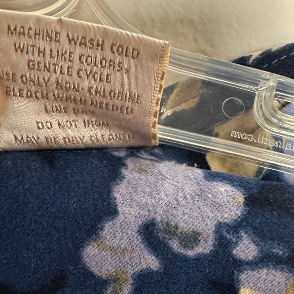 Baxter & Wells Jacket Blue Floral Boho Print Front Button Collared Lightweight - Picture 4 of 17